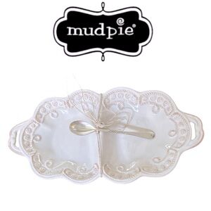 MUD PIE➕KNOT & BEAU Divided Condiment Set NEW